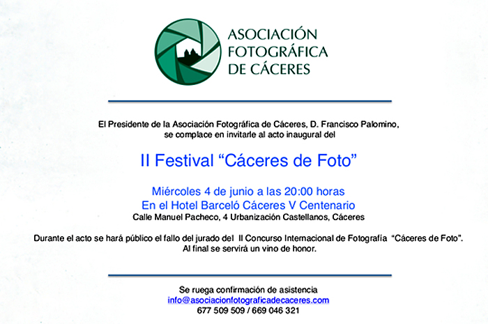 II Festival «Cáceres de Foto» 2014